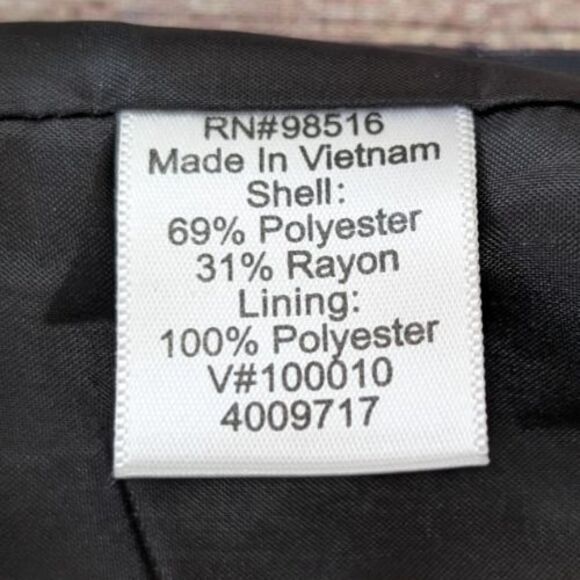 Coldwater Creek Suit Jacket Women's Size P8 Black Marbled 1 Button Lined Pockets - Picture 4 of 16